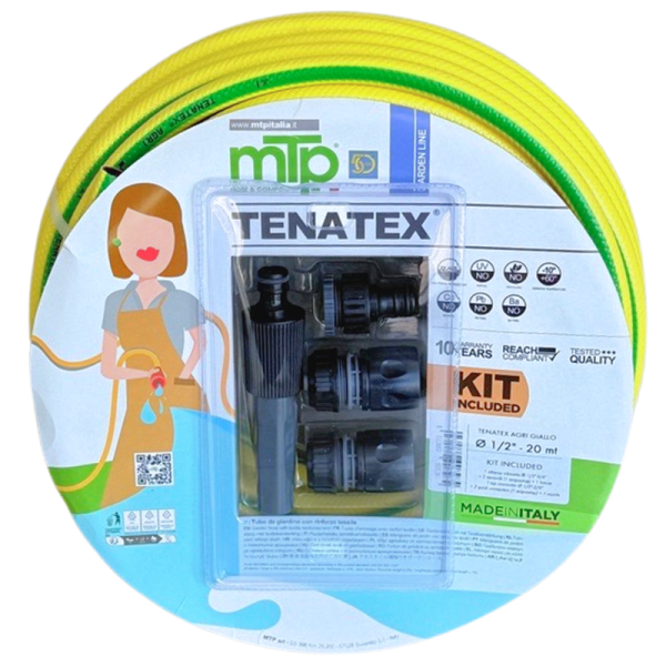 Set Furtun de gradina 3 straturi cu insertie, seria 311N, duză și conectori rapizi