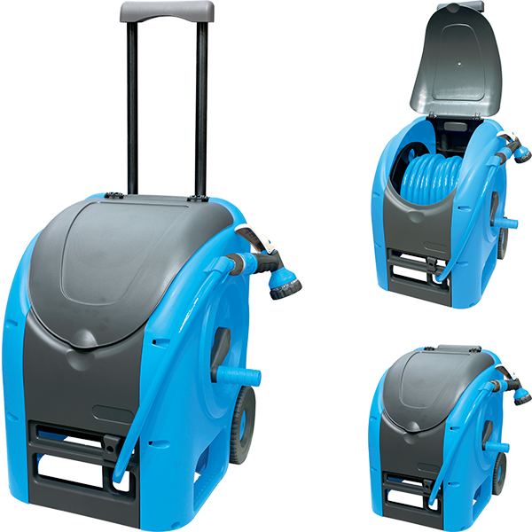 Tambur cu furtun, pistol si maner telescopic-Aquacraft