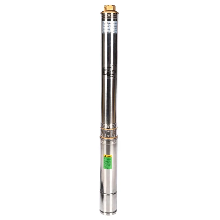 Pompa submersibila Micul Fermier, diametru 4", 1.1 kW, debit maxim 5400 l/h, inaltime maxima de pompare 130m, 16 turbine