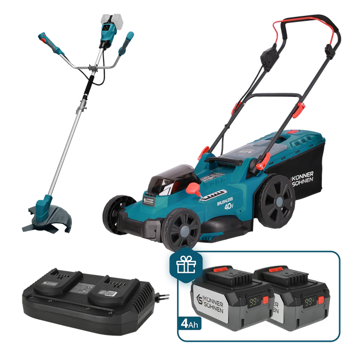 Masina de tuns iarba + Trimmer (Sistem unificat de baterii) SET KS 43LM-BCT40V