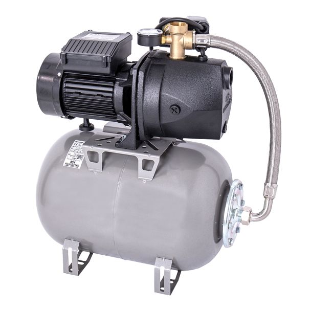 Hidrofor cu pompa autoamorsanta Wasserkonig FL477325, fonta, putere 1000 W, debit 4380 l/h, inaltime refulare 47 m, vas de expansiune 24 l