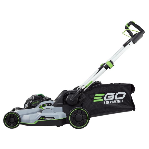Set masina electrica de tuns gazon Ego Professional, 52 cm, autopropulsie, cu acumulator Li-Ion 56 V/7.5 Ah, incarcator