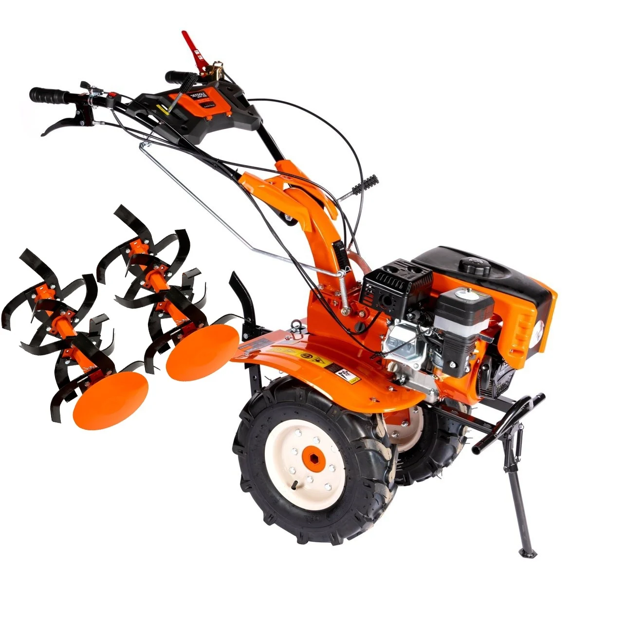 Motocultor Detoolz 8.5CP 212CC, benzina, 4T, 4 viteze, pornire manuala, cu roti