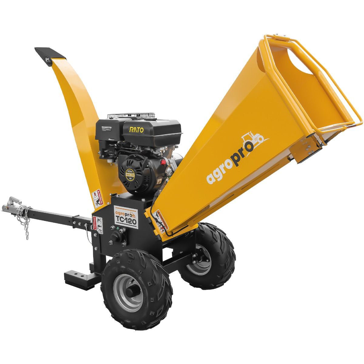 Tocator crengi TC120 motor RATO 15 CP benzina capacitate tocare 120 mm