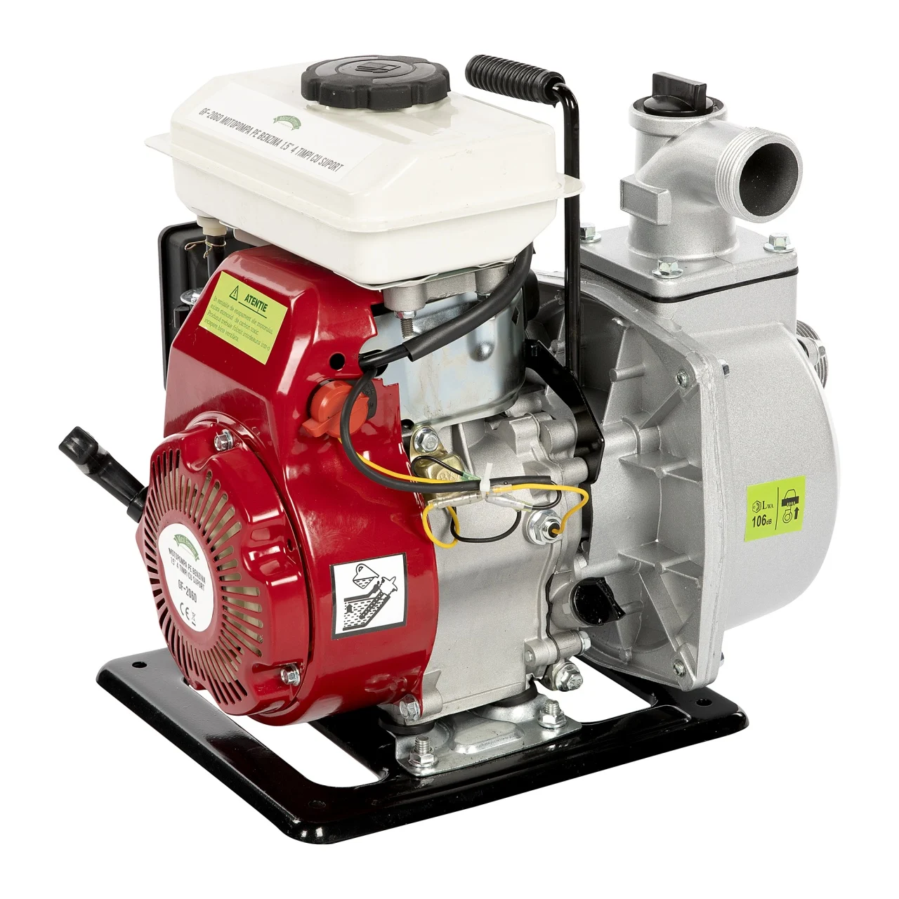 Motopompa MF 3.5cp 118cc, benzina 4t, racord 1.5", debit 18000l/h