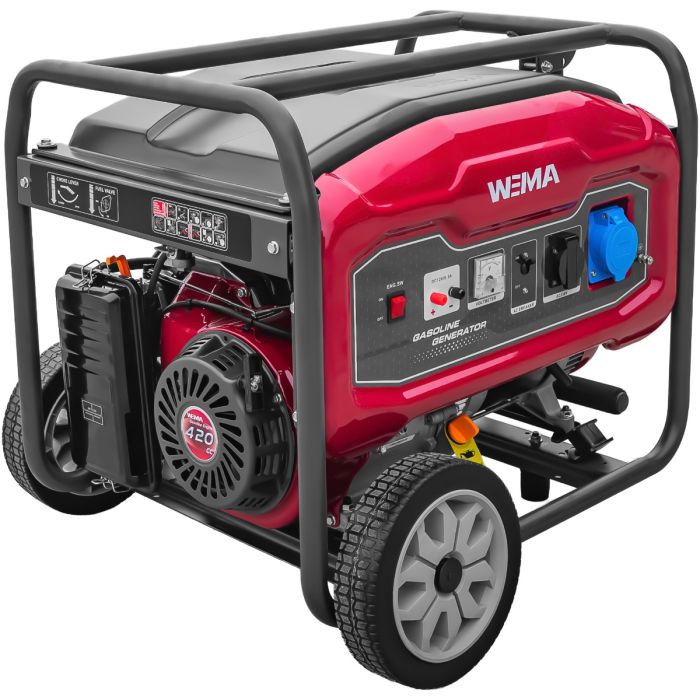 Generator curent WEIMA WM 7000 putere 7 kW 230V benzina pornire manuala AVR