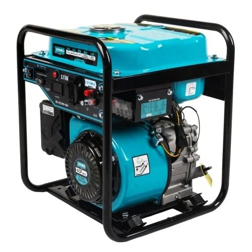 Generator invertor Detoolz,SILENTIOS , 3.7 kW, 1 priza 230V, motor pe benzina 4 timpi, pornire manuala, capacitate rezervor 9 litri