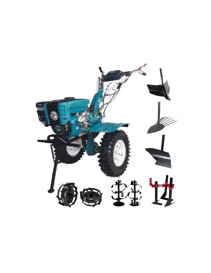 MOTOCULTOR DKD HS 1000 B+ROTI METAL+PLUG+ PLUG CARTOFI+ RARITA MOB+ PRASITOARE