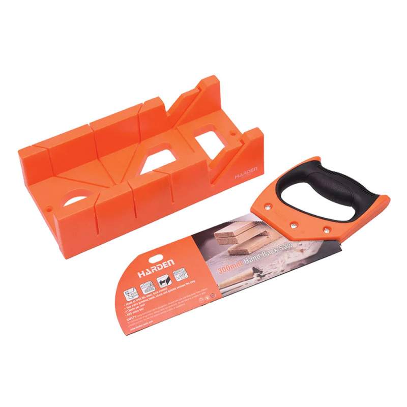 Set fierastrau + cutie pentru taiat, Profesional, Harden